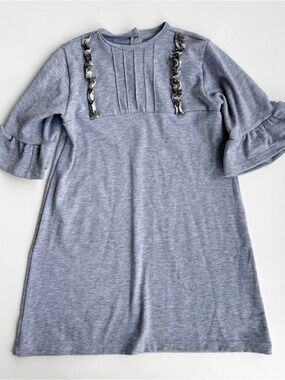 bella bliss Gray Knit Dress